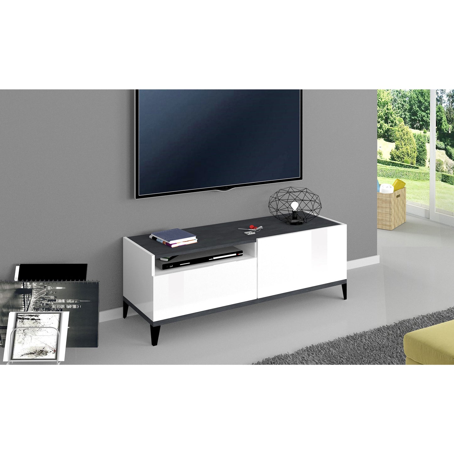 SUNRISE TV meubel 120 - Leisteen