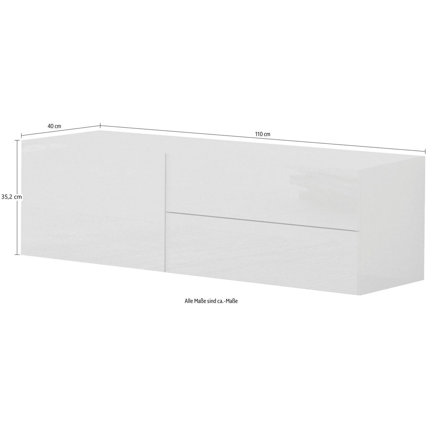 METIS TV meubel 110 - Wit hoogglans