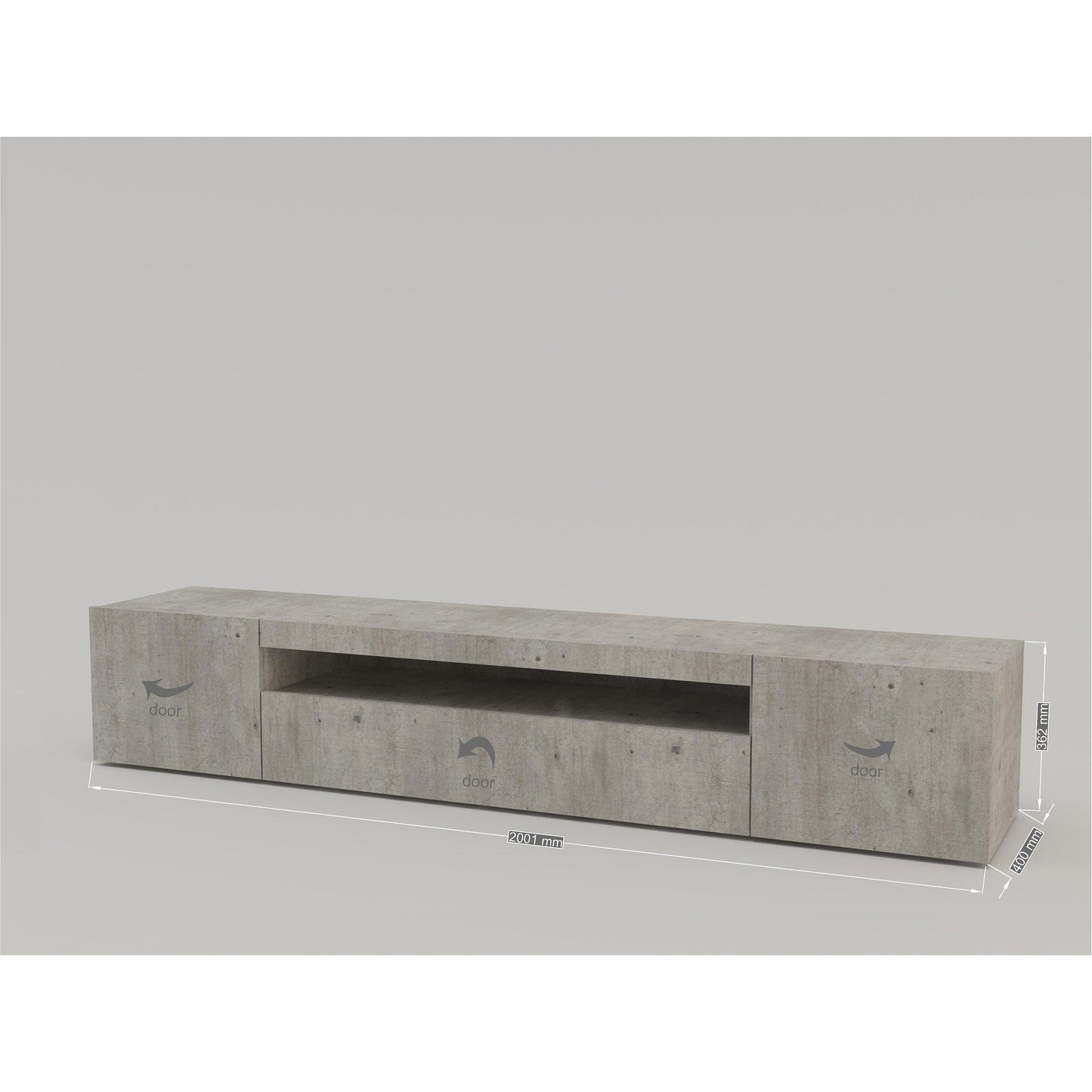 DAIQUIRI TV meubel 200 - Betonkleur