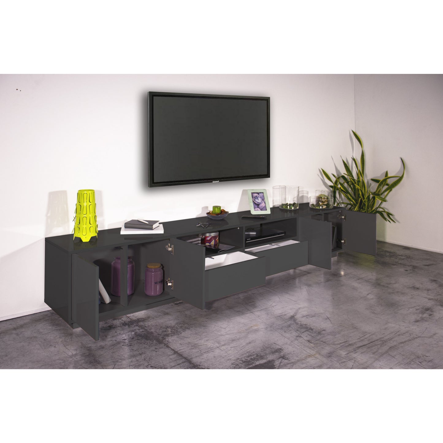 BLOOM TV meubel 260 - Antraciet