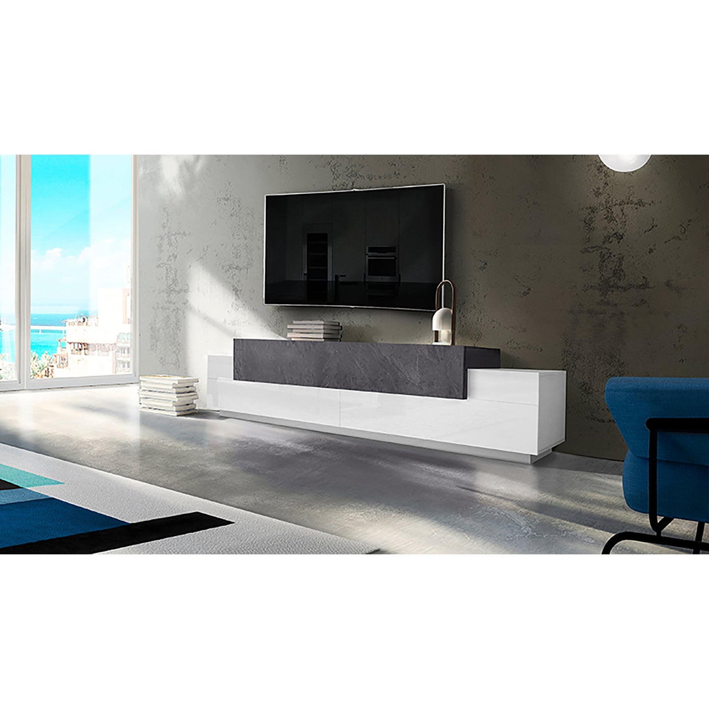 CORO TV meubel 240 - Leisteen