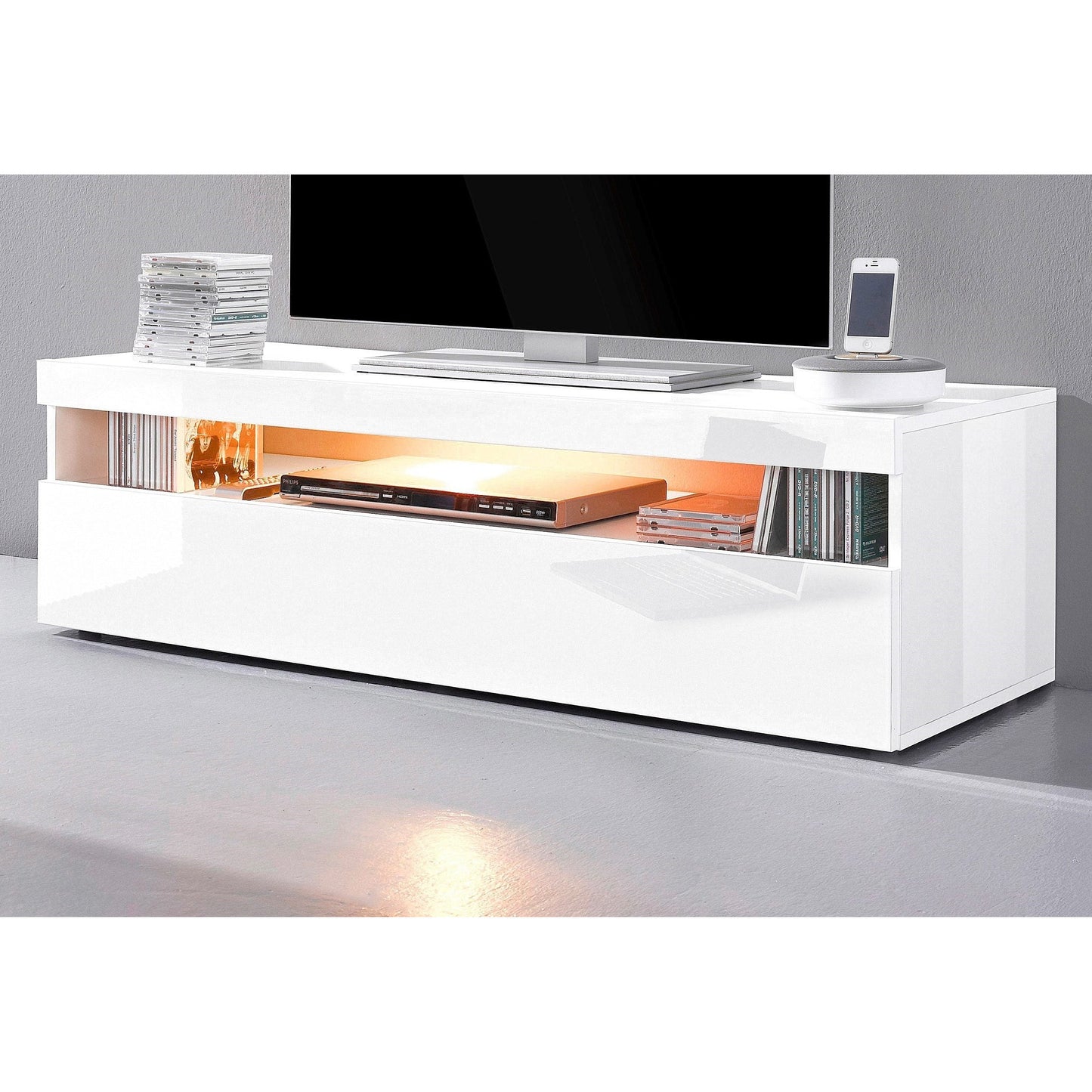 BURRATTA TV meubel 130 - Wit hoogglans