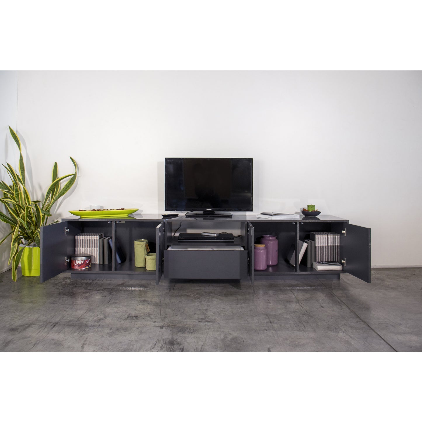BLOOM TV meubel 220 - Antraciet