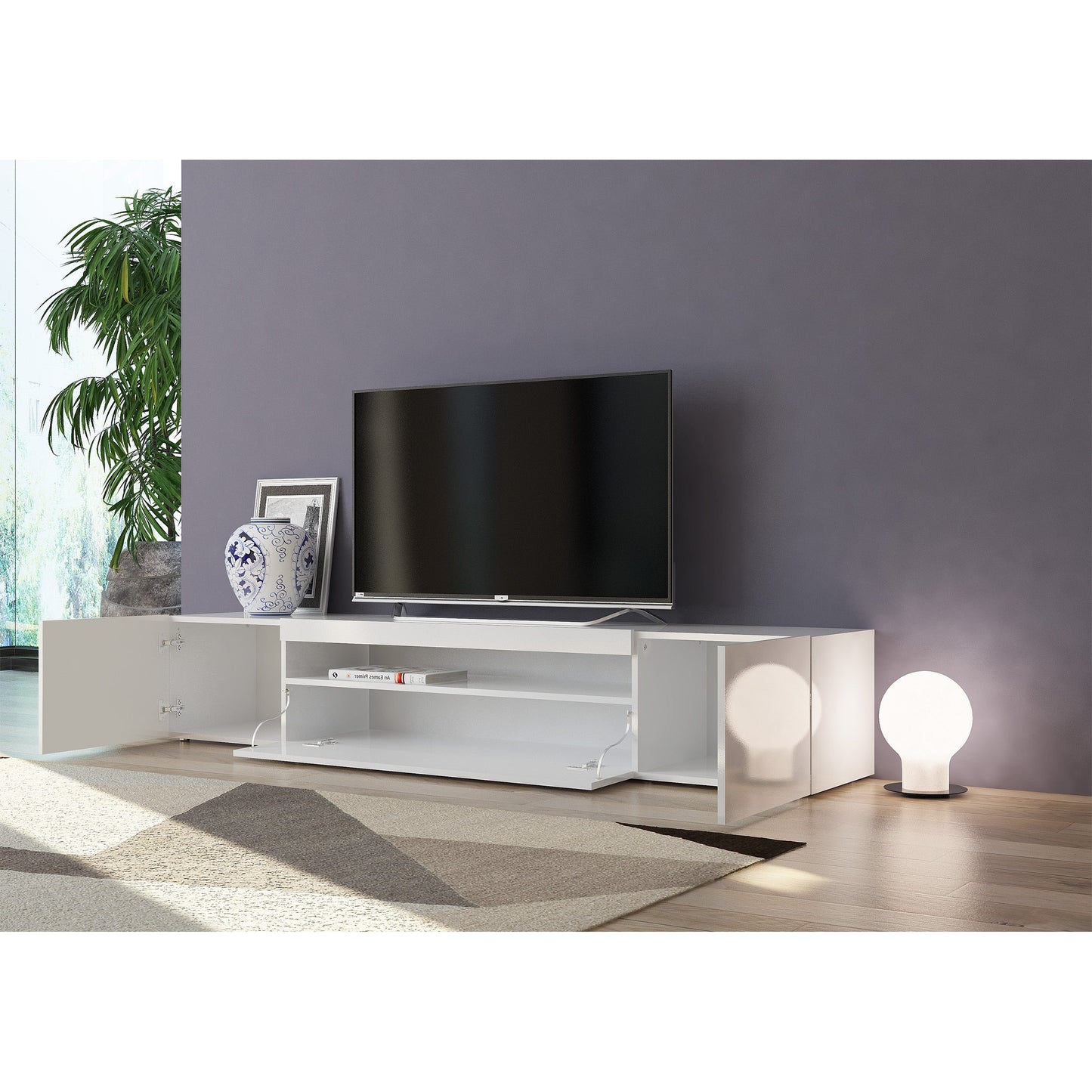 DAIQUIRI TV meubel 200 - Wit hoogglans