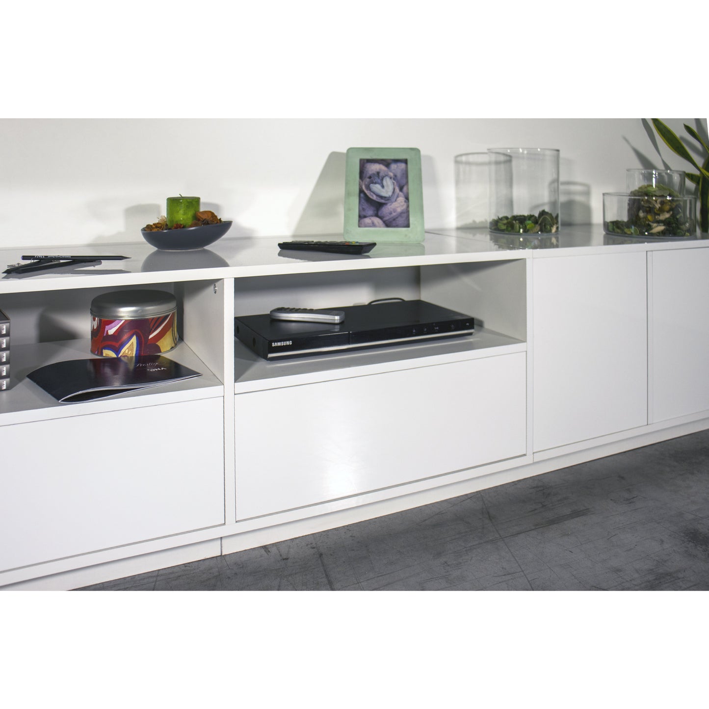 BLOOM TV meubel 260 - Wit hoogglans