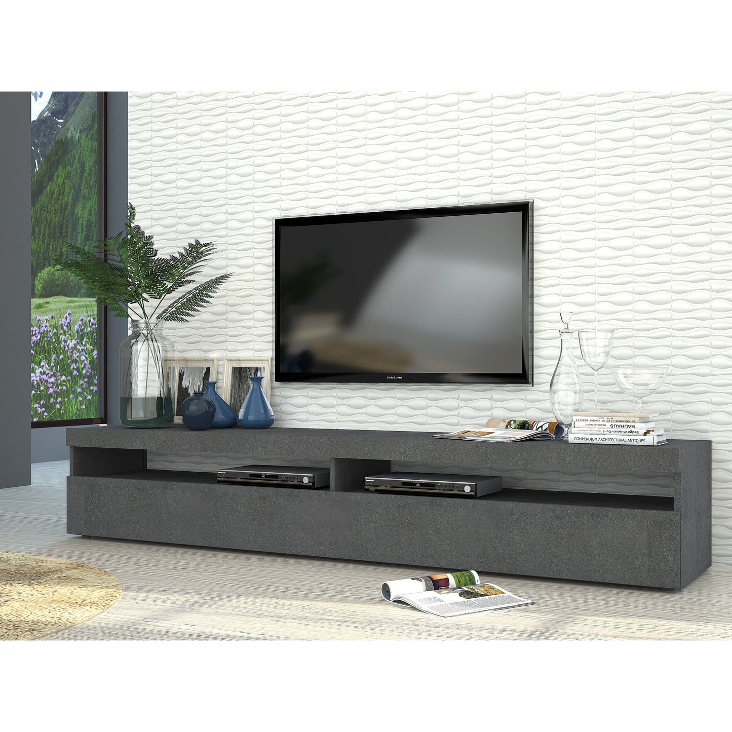 BURRATA TV meubel 200 cm - Greystone