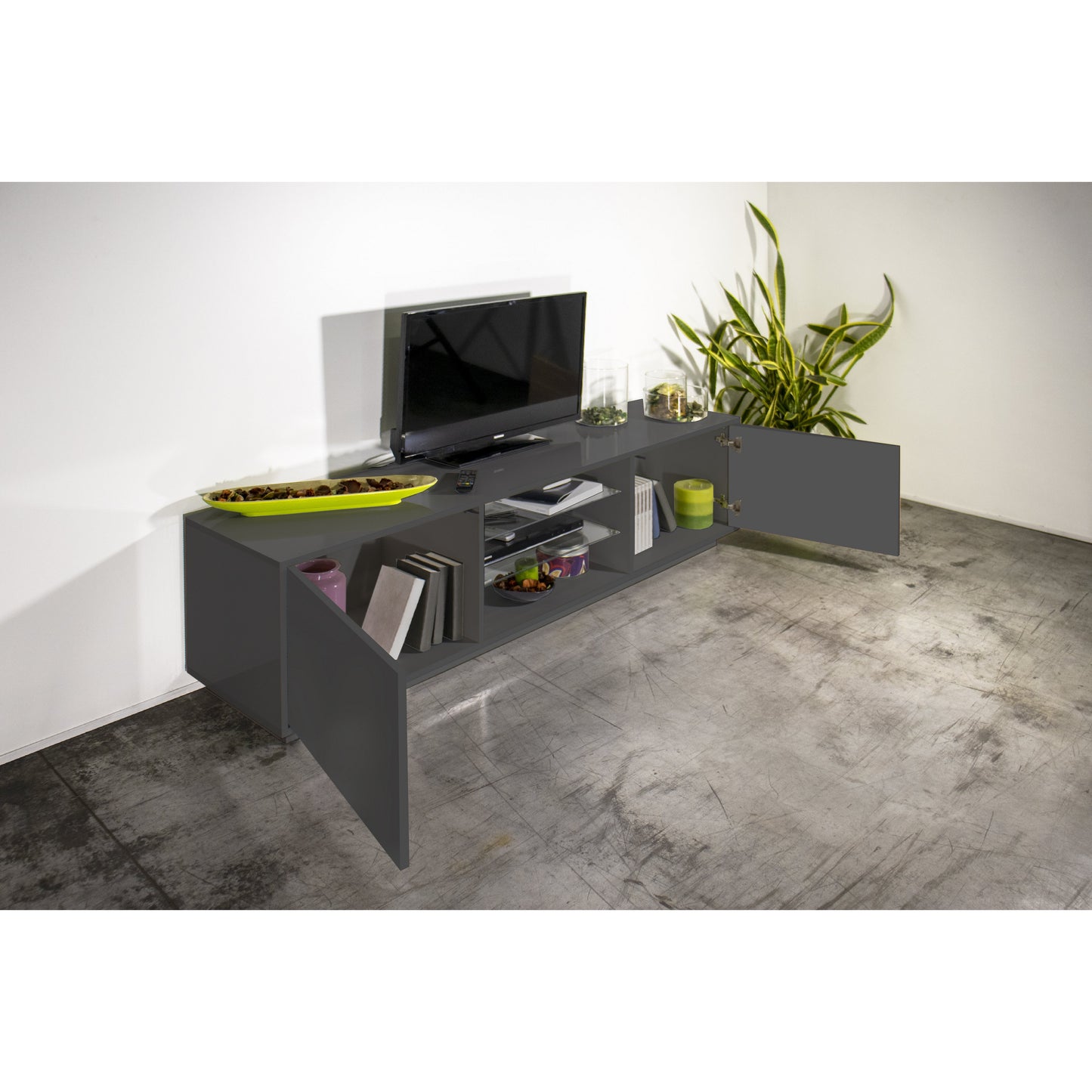 BLOOM TV meubel 180 - Antraciet