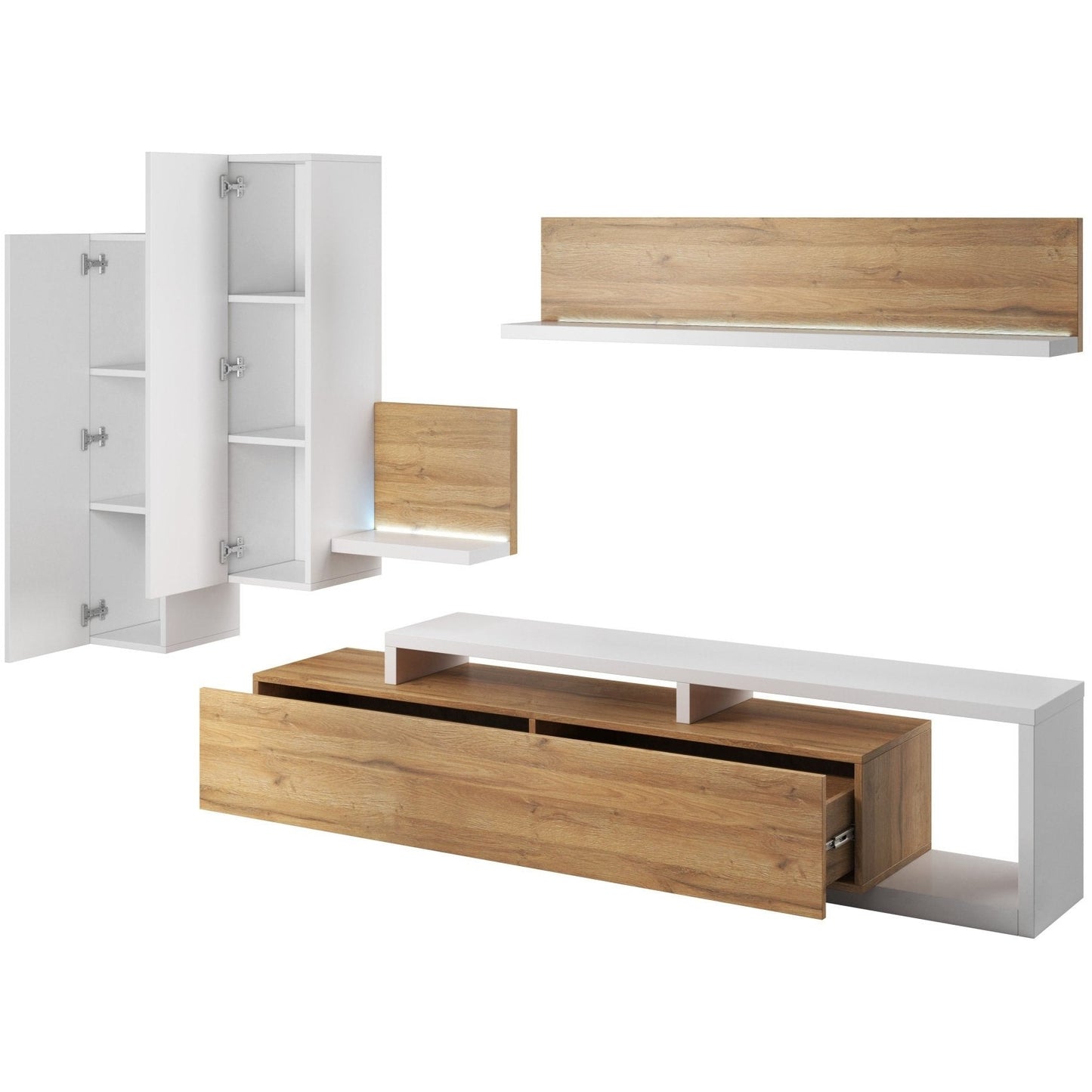 BOTA TV meubel 40 Wit-Eik - Misterinterior