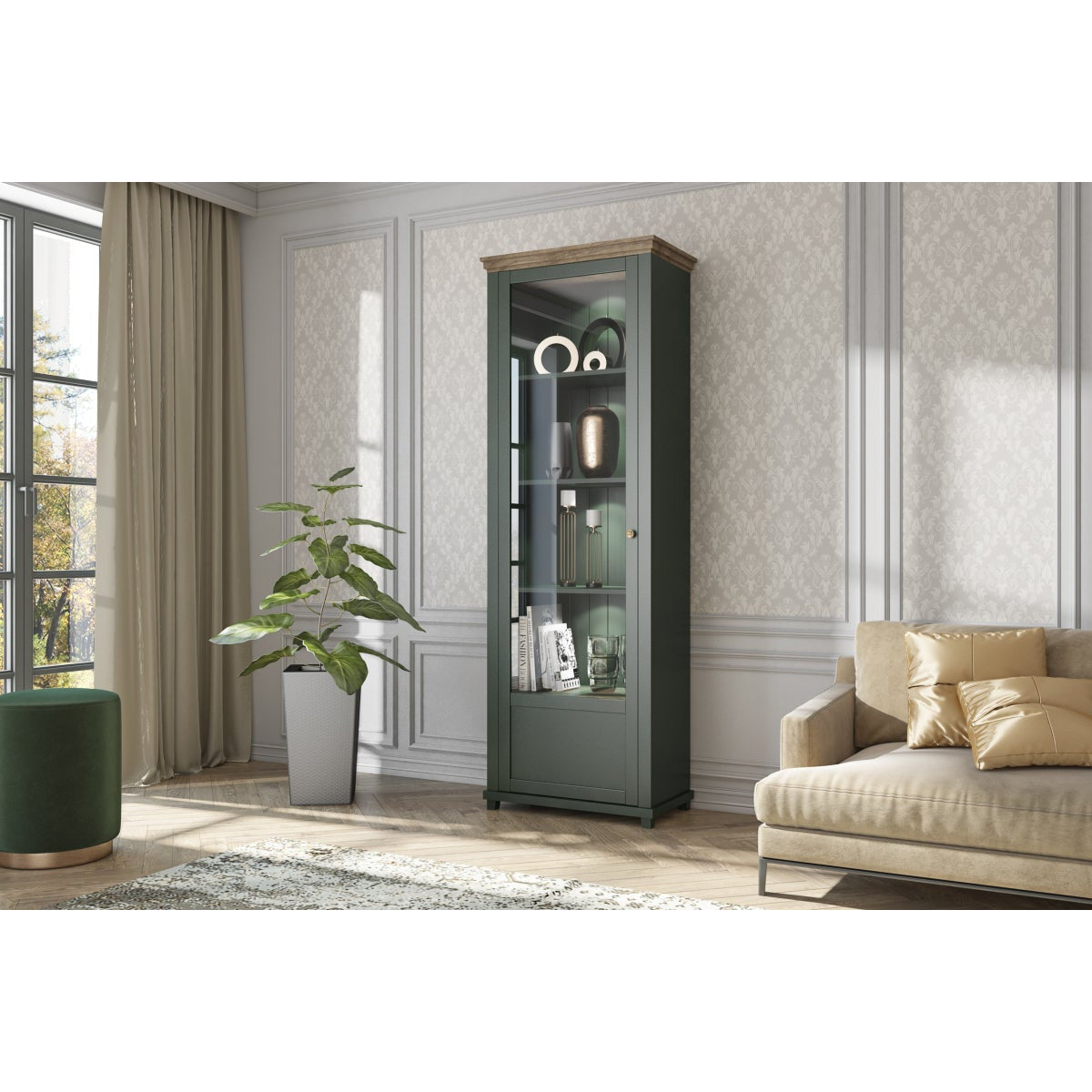 EVORA Vitrinekast type 05 links - Misterinterior