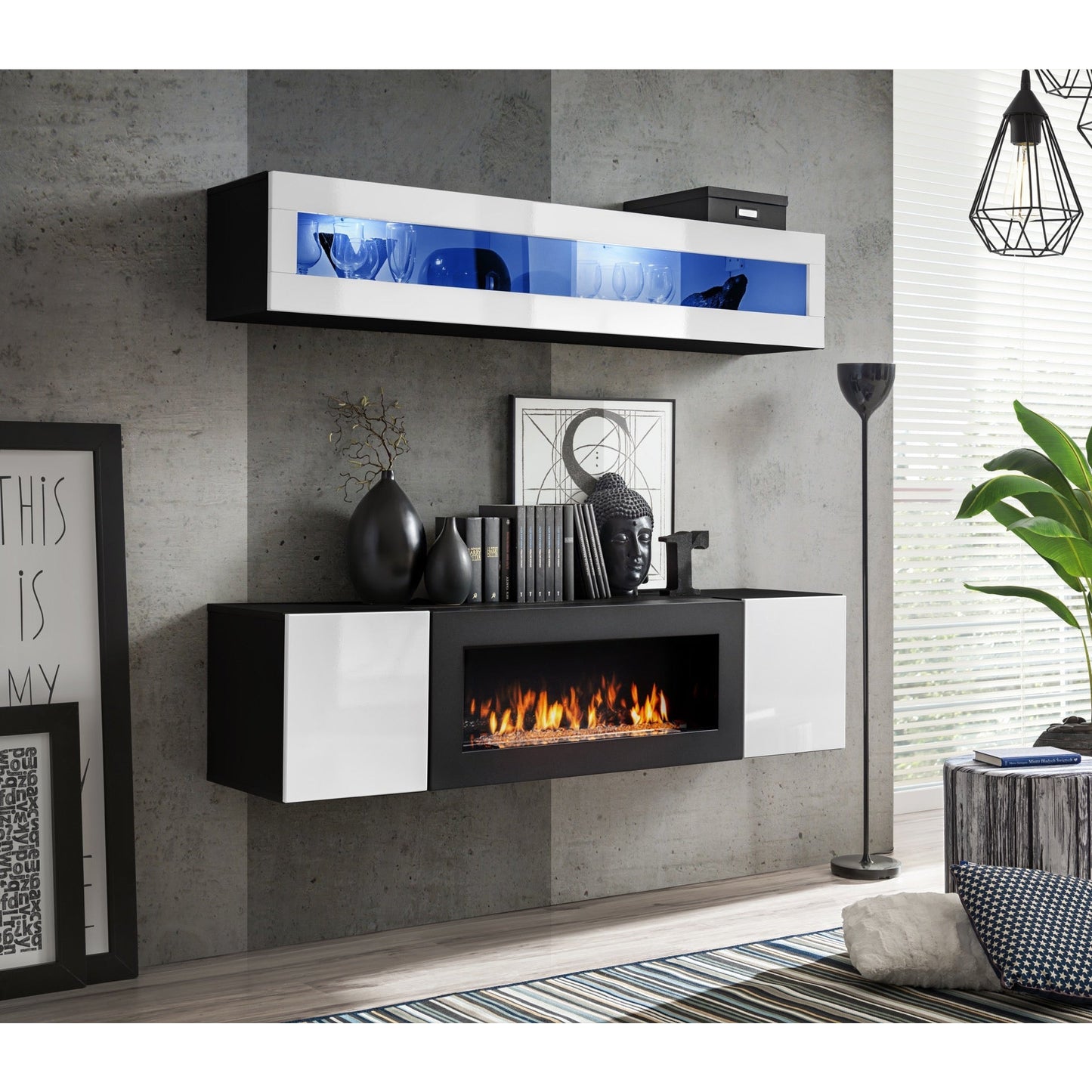 FLY N2 met open haard ZW - Misterinterior