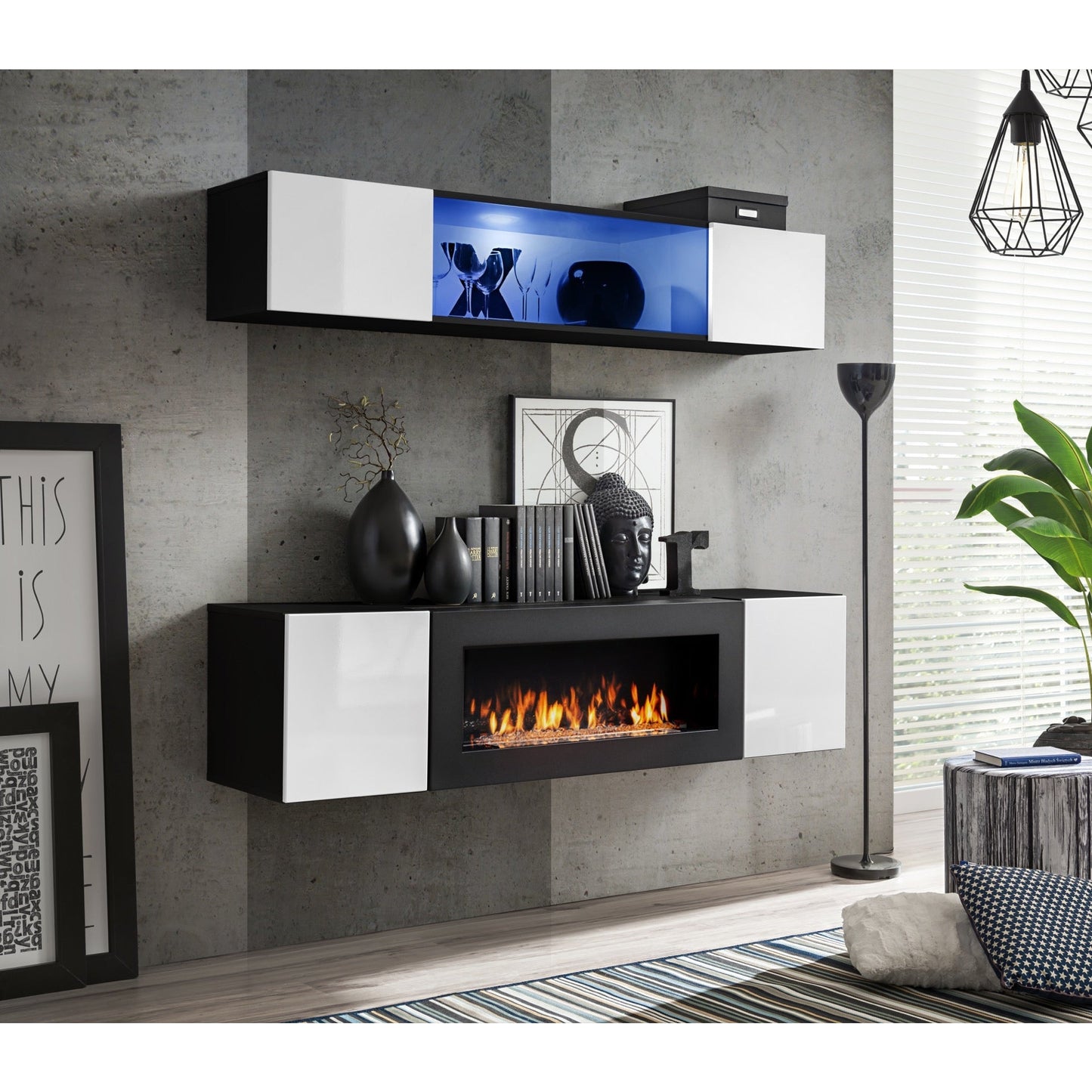 FLY N3 met open haard ZW - Misterinterior