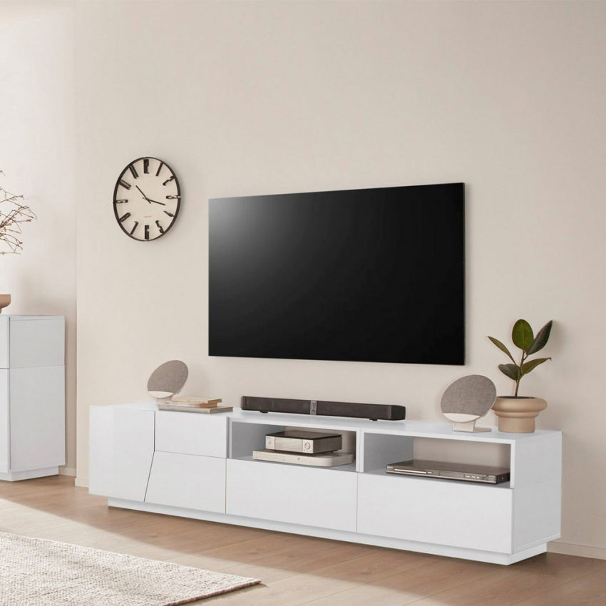 ALIEN TV meubel 220 2A2C - Wit hoogglans