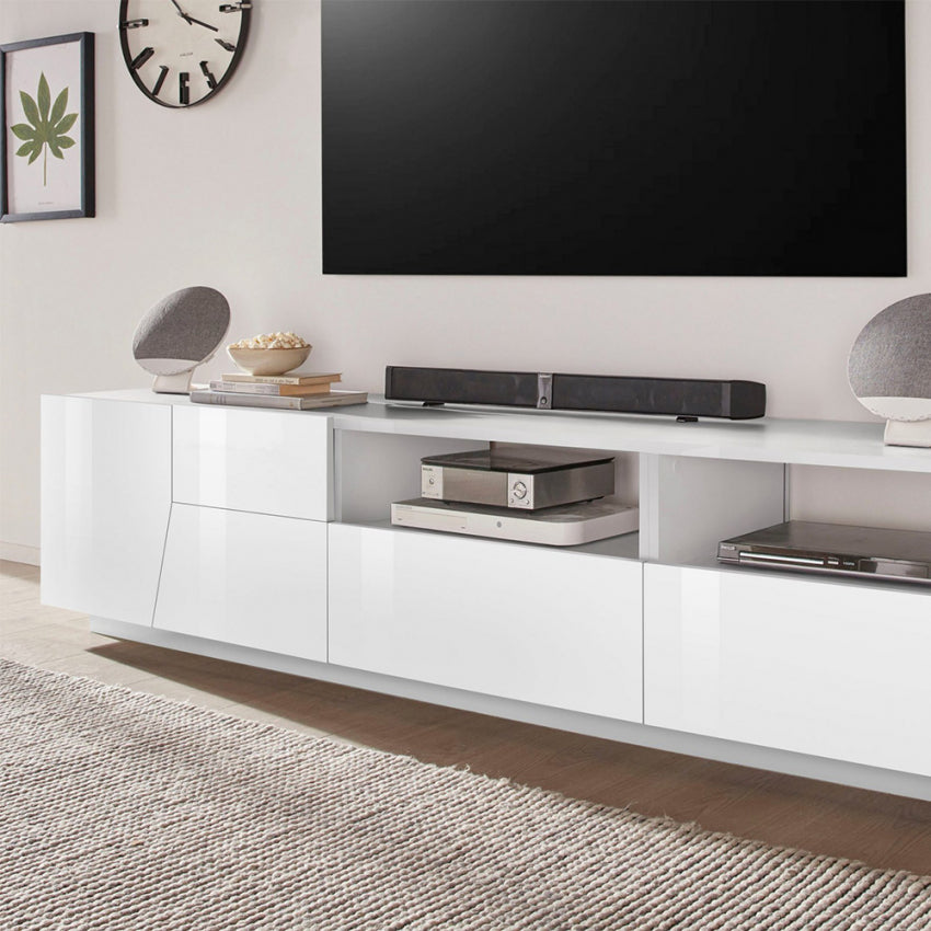 ALIEN TV meubel 220 2A2C - Wit hoogglans