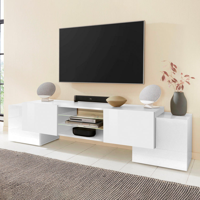 PILLON TV meubel 190 - Wit hoogglans