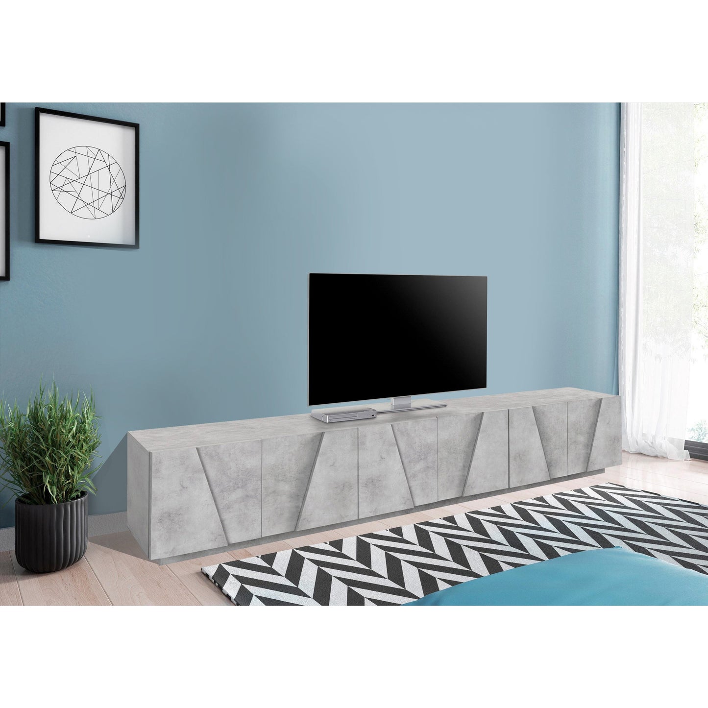 PING TV meubel 240 - Betonkleur