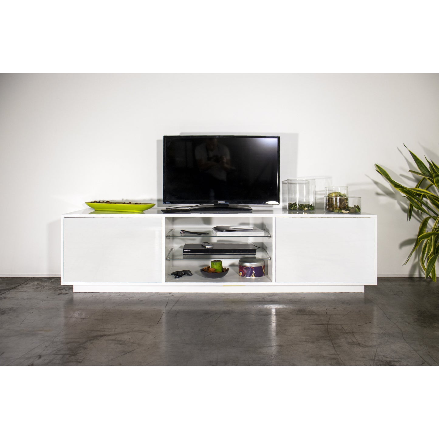 BLOOM TV meubel 180 - Wit hoogglans