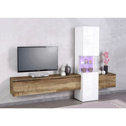 INCONTRO TV meubel Wit hoogglans - Perenhout